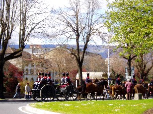 D�fil� batterie d'artillerie 30 hommes, Yverdon-les-Bains